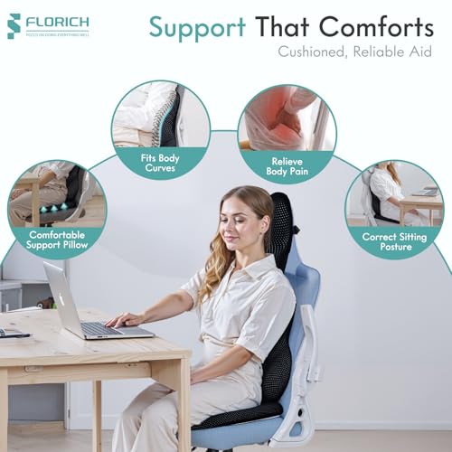 Car Seat Cushion and Lumbar Support Pillow for Office Chair Car, Neck Headrest Pillow, Ergonomic Memory Foam, Pressure-Relieving Back Support for Car, Office Chair & Wheelchair – Black - color: Black, size: Seat Cushion&Lumbar Pillow&Headrest Pillow