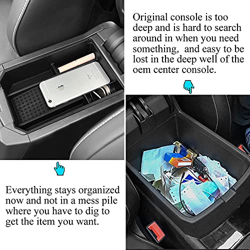 Center Console Organizer Tray Compatible with Toyota RAV4 2013 2014 2015 2016 Storage Box ABS Tray Insert Organizer Glove Pallet - size: for Rav4 2013-2016