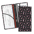 Leather Car Registration and Insurance Card Holder, Cute Car Accessories Vehicle Glove Box Car Organizer for Documents, Cards, License Glitter Pink Leopard - color: Glitter Pink Leopard