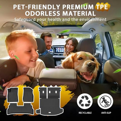 Floor Mats for 2024-2026 Chevy Trax/Buick Envista Car Mats, All Weather TPE Custom Upper Position Cargo Liner Seat Back Covers Protectors Full Set Car Accessories - size: 2)Chevy Trax/Buick Envista｜24-26｜Full Set