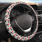 Cute Christmas Cat Kitty Kitten Car Steering Wheel Cover,Non-Slip Elastic Neoprene-Sweat Car Accessories,Universal 15 Inch Fit Auto, Vans Trucks,Suvs, Truck - color: Cat