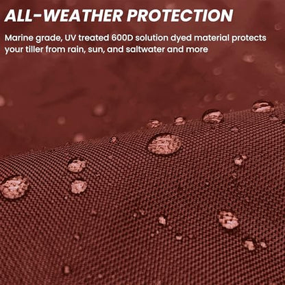 SavvyCraft Waterproof Boat Steering Wheel Covers, Heavy Duty Solution-Dyed 600D Fade-Resistant UV Protection Sailboat Yacht Marine Steering Wheel Protector Case, Vecro and Zipper Closure Burgundy 36" - color: Burgundy, size: 36" Wheel Diameter