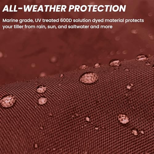 SavvyCraft Waterproof Boat Steering Wheel Covers, Heavy Duty Solution-Dyed 600D Fade-Resistant UV Protection Sailboat Yacht Marine Steering Wheel Protector Case, Vecro and Zipper Closure Burgundy 60" - color: Burgundy, size: 60" Wheel Diameter