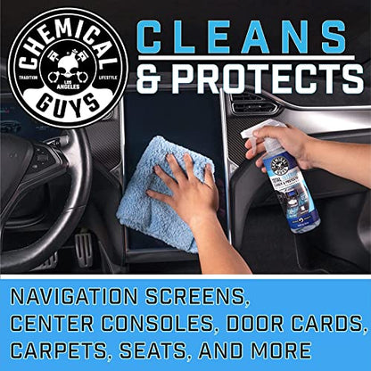 Chemical Guys HOL414 Total Interior Cleaner and Protectant, Refill Kit With 2 Dilution Bottles & 3 Premium Microfiber Towels (Safe for Cars, Trucks, SUVs, Jeeps, Motorcycles, RVs & More) 64 fl oz - size: 64 Fl Oz (Pack of 1), style: Fresh