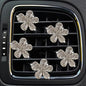 5 Pcs Car Vent Clip,Bling Flower Car Air Fresheners Vent Clips Cute Car Vent Decorations,Car Diffuser Rhinestone Car Interior Decoration Charm Car Vent Accessories