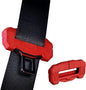 Car Universal Seat Belt Clips Cover,Seat Belt Buckle Protector for Car, Anti-Scratch Silicon Seat Belt Buckle Protector (Red,Small Size)