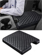 Sinvanho Center Console Cover for Ford F150 F250 F350 F450 F550 2015-2025 with 40/20/40 Jump Seat, PU Leather Middle Console Cover Armrest Seat Box Lid Protective Cover - color: Black