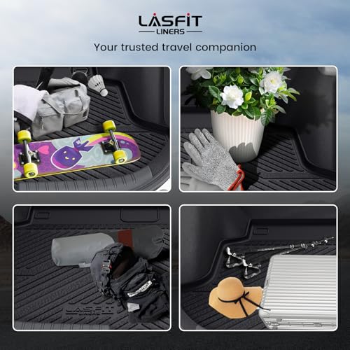 LASFIT Trunk Mat for Honda Civic Hatchback Sport 2017-2021, All Weather TPE Custom Fit Trunk Liner Trunk Tray Cargo Mat Cargo Liner Cargo Tray - style: 2）For Honda Civic Hatchback | 2017-2021 | Trunk Mat