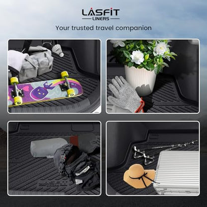 LASFIT Trunk Mat for Honda Civic Hatchback Sport 2017-2021, All Weather TPE Custom Fit Trunk Liner Trunk Tray Cargo Mat Cargo Liner Cargo Tray - style: 2）For Honda Civic Hatchback | 2017-2021 | Trunk Mat