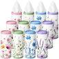 12 Pack Car Tissue Cylinder Holder Bulk with 3 Ply Facial Tissues, Round Napkin Holders for Car Cup Holder Cylinder Travel Paper Tubes Bulk Round Napkin Boxes Packs(Classic Flower) - style: Classic Flower
