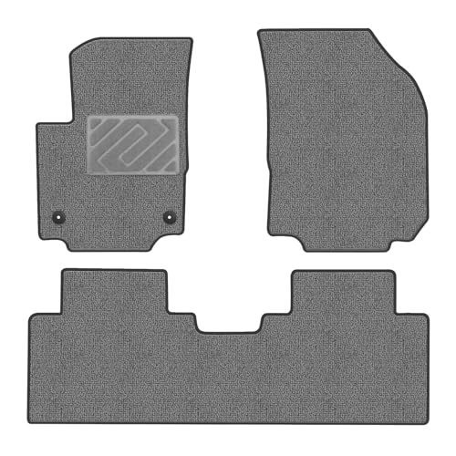 Carpet Floor Mats Fit for Chevy Equinox/GMC Terrain 2018-2024 (Not for EV), All Weather Anti-Slip Waterproof Floor Liners - 3pc (Gray) - color: Gray