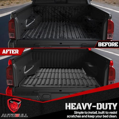 Truck Bed Mat Bed Liner Fit for Toyota Tacoma 2005-2023 (5FT,60.3"), Vehicle Truck Bed Liner Custom Fit All Weather Protection TPE Pickup Car Bed Mat - style: 14)2005-2023 |Toyota Tacoma Bed Mat (5FT)