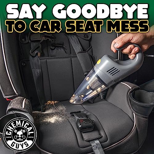 Chemical Guys EQP410 DetailVac Handheld Portable Car Vacuum, 110w 8.8amp Electric Motor, (Great for Cars, Trucks, SUVs, Motorcycles, RVs, Home, Pets, Kids, Office, and On The Go) Gray