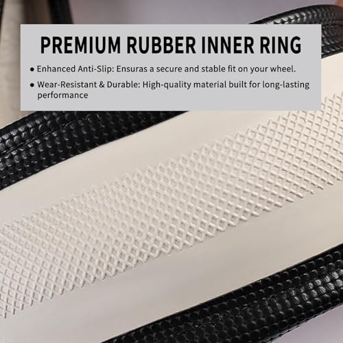 18" Semi Truck Steering Wheel Cover (FITS 17.5"-18" ONLY) | Heavy Duty Carbon Fiber & 3D Massage Grip for Long Hauls | Anti-Slip Odorless Rubber, Upgrade Your Big Rig
