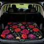 Car Trunk Mat - Universal Size 29" x 39", Floral Pattern Cargo Liner, Car Accessory for SUVs/Sedan/Wagons, Durable Protective Mat, Trunk Liner for Families/Travel Enthusiasts (Flowers-1) - style: flowers-1