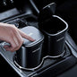 HOTOR Car Trash Can, Car Trash Cup with 30 Additional Trash Bags for Exclusive Using, Multipurpose Trash Can for Car, Office & Home to Meet Various Needs - 2 Packs, Black