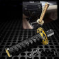 JDMBESTBOY Samurai Sword Black Shift Knob Shifter Alloy Katana with Adapters Universal 15cm - color: Black, size: 15cm