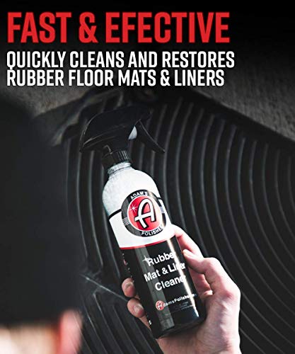 Adam's Polishes Rubber Mat & Liner Cleaner Bundle - Protectant & Rubber Floor Mat Cleaning Solution for Car Detailing | Deep Cleans & Restores Mats, Truck Bed Cargo Liners, Trunk Mat Accessories