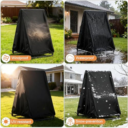 Kasla Hammock Chair Stand Cover, Waterproof Covers for Hanging Swing Chair Indoor Outdoor Patio Yard (41" L×55" W×72" H) - size: 41"L×55"W×72"H