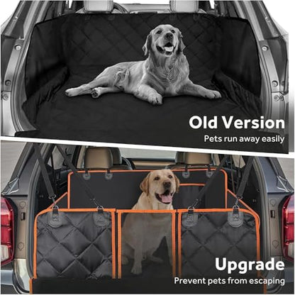 Cargo Liner for Dogs, Waterproof Pet Cargo Cover Dog Seat Mat for SUVs Sedans Vans, Non-Slip, Large Size Universal Fit, Black (Cargo-Liner)
