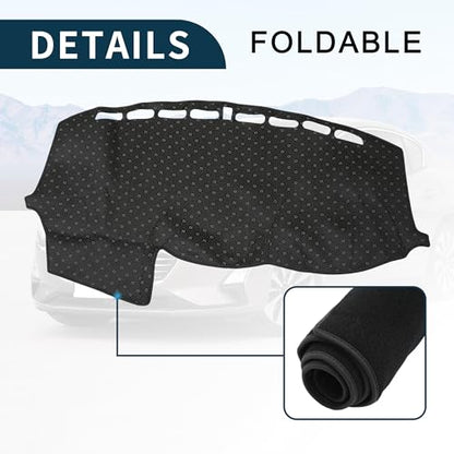 Dash Cover Lower Configuration W/o Audio for Ford Focus 2012-2018 Non-Slip | Center Console Dashboard Cover Mat Black 1 Pcs