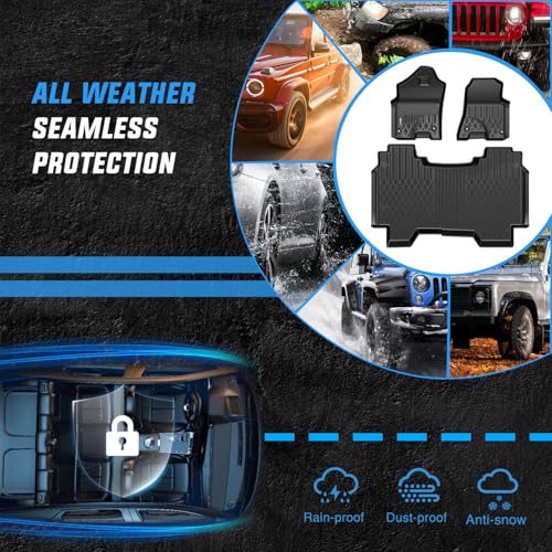 Nilight TPE Floor Mats for Dodge Ram 1500 Crew Cab New Body (Not Classic) 2019 2020 2021 2022 2023 2024 All Weather Custom Fit Heavy Duty Floor Liners - color: 2019-2024 Ram 1500 New Body|Crew Cab