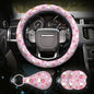 Kitty Accessories Car, Strawberry Pink Cat Wheel Cover, Y2K Car Accessories, Girly Steering Wheel Cover, Universal Fit 14.5-15 inch Auto SUV Vans Trucks, Anti-Slip and Sweat Absorption - color: Pink