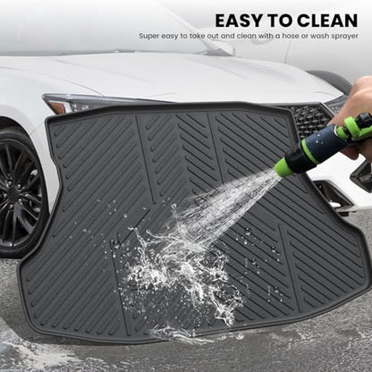 LASFIT Cargo Mat for Acura ILX 2013-2022 Sedan, Trunk Mat Cargo Liner with Raised Edges All Weather TPE Trunk Liner for Rear Cargo Area Protection, Black - size: 2013-2022 | For Acura ILX | Cargo Mats