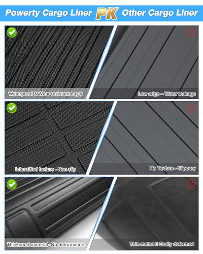 Powerty Trunk Mat for Toyota Crown 2023 2024 2025 2026 Accessories Cargo Mats TPE All Weather Cargo Liner Heavy-Duty Trunk Liners - size: Cargo Mat｜For｜23-26｜Toyota Crown