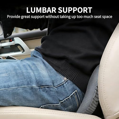 Livtribe Car Seat Cushion - Memory Foam Car Seat Pad - Sciatica & Lower Back Pain Relief - Car Seat Cushions for Driving - Road Trip Essentials for Drivers(Gray) - color: Gray