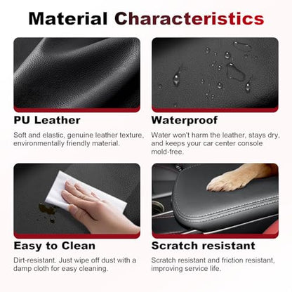 Center Console Cover fit for Lexus 2015-2021 NX NX300h/NX300/NX200t Armrest Cushion Vehicle Accessories Car Console Covers Automotive Interior Accessory Waterproof PU Leather