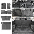powoq Floor Mats Compatible with Toyota 4Runner Cargo Mat Backrest Mat TPE Replacement for 2013-2024 Toyota 4Runner Accessories (Fit W/Sliding Tray, Upgraded Trunk Mat+Backrest Mat+Floor Mats) - size: Compatible with 4Runner W/Sliding Tray | 2013-2024