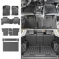 powoq Floor Mats Compatible with Toyota 4Runner Cargo Mat Backrest Mat TPE Replacement for 2013-2024 Toyota 4Runner Accessories (Fit W/Sliding Tray, Upgraded Trunk Mat+Backrest Mat+Floor Mats) - size: Compatible with 4Runner W/Sliding Tray | 2013-2024
