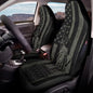 American Flag Printed 2 Pcs Car Seat Cover for Front Seats, Waterproof Car Front Seat Covers, All Weather Front Auto Seat Cushion Protector, Airbag Compatible, Universal Fits - color: Black and Gray - American Flag