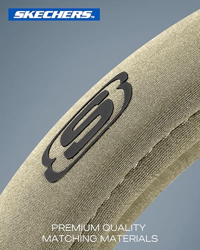 Skechers Steering Wheel Cover, Memory Foam Car Steering Wheel Covers,14.5-15inch Anti-Slip Safety Comfortable Design Universal Men Women Fits for 95% Truck,SUV,Cars(Beige) - color: Beige