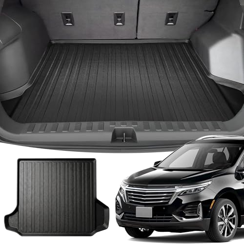 Premium Cargo Liner for Chevrolet Equinox SUV 2018-2026 - 100% Protection - Custom Fit Car Trunk Mat - Easy-to-Wash & All-Season Black Cargo Mat - 3D Shaped Laser Measured Trunk Liners for GMC Terrain