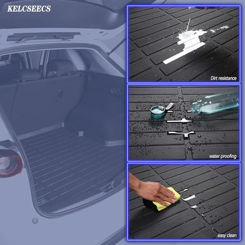 KELCSEECS Floor Mats & Cargo Liner for 2026 2025 2024 2023 2022 2021 2020 Ford Escape Hybrid All Weather Car Mats Cargo Mat Trunk Mat Ford Escape Floor Mats Accessories - style: 11)For 2020-2026 Ford Escape Hybrid Full Set