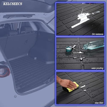 KELCSEECS Floor Mats & Cargo Liner Custom for 2026 2025 2024 2023 2022 2021 2020 Nissan Sentra All Weather Floor Liners Car Mats Nissan Sentra Floor Mats Trunk Mat Accessories - style: 4)For 2020-2026 Nissan Sentra Full Set
