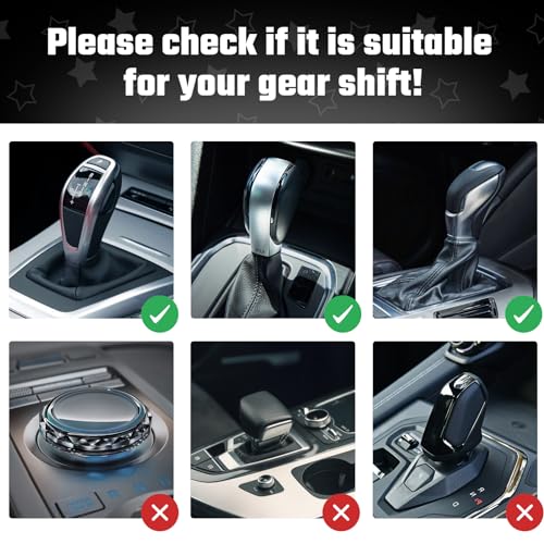 Automotive Interior Mini Funny Car Gear Shift Hoodie Knob Cover Universal Upgrade Star Glow in The Dark Gear Shift Cover, Black A