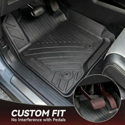 YITAMOTOR Floor Mats Fit for 2024 2025 2026 Chevrolet Trax ACTIV/LS/LT/RS, TPE All Weather Custom Fit Floor Liners & Cargo Mat for Chevy Trax Accessories, Automotive 1st & 2nd Row Car Mats Set, Black - style: 24-26 Chevy Trax Full Set