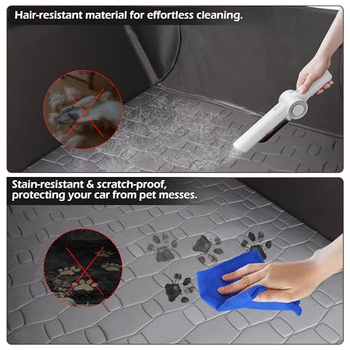 Dog Car Seat Cover for Trunk Cargo Liner for Dogs, Waterproof Pet Cargo Cover Dog Seat Mat for Tesla Model Y Juniper 2025 2026 Upgraded 600D Heavy Duty Waterproof Scratch-Resistant Dog Hammock