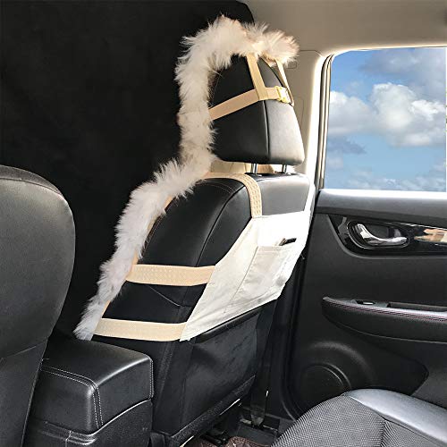 Maples 1Pc Faux Sheepskin Wool Fur Car Seat Cover for Cars SUV Trucks Universal Fit, Soft Plush Synthetic Wool Buck Fur Car Seat Cushions (Dusty Rose) - color: Dusty Rose