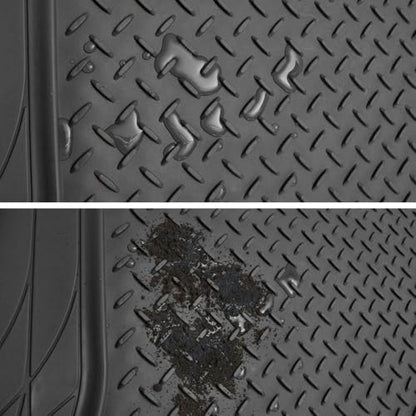 Black Rubber Trunk Mat Fits Cars Universal Trim To Liner 43.2" X 53.7" Inches-Size MT-785-BK