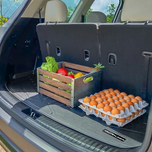 SMARTLINER Custom Fit Cargo Liner Mat Under The Cargo Deck Compatible with 2021-2025 Tesla Model S - color: Tesla Model S 2021 - 2025