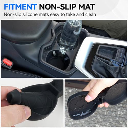 6PCS Center Console Organizer Tray for 2025 2024-2019 Toyota RAV4 Accessories, Armrest Storage Box, Driver Storage Drawer, Passenger Storage Mat Console Cup Holder Inserts for Toyota RAV4 - style: fit for Toyota Rav4 2019-2025