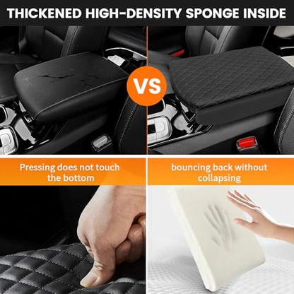 Custom for Center Console Cover Kia Telluride 2020-2026 Accessories, Armrest Cover PU Leather Seat Box Cover Protector - size: Kia Telluride 2020-2026