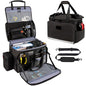 Patrol Bag Law Enforcement, Police Gear Bag for Car Front Seat Organizer Tactical Officer Duty Bags, Police Duty Bag for Passenger Seat, Multiple Compartment Molle Webbing Removable Shoulder Strap