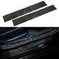 2PCS Bling Rhinestone Car Anti-Collision Adhesive Sticker Strip, Door Sill Strip for Rear Bumper SUV, Threshold Protective Stickers for Women (Black) - color: Black