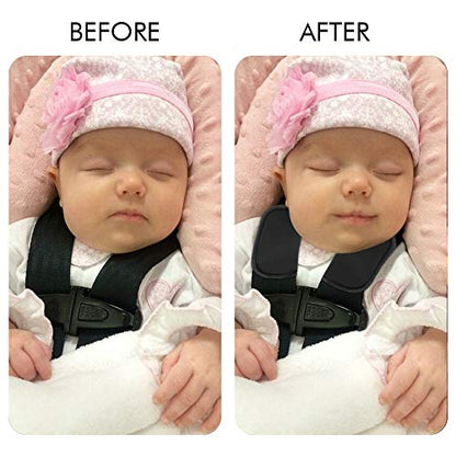 Accmor Car Seat Strap Pads for Baby Kids Toddler, Soft Car Seat Strap Covers Shoulder Pads for All Baby Car Seats, Stroller, Pushchair, High Chair