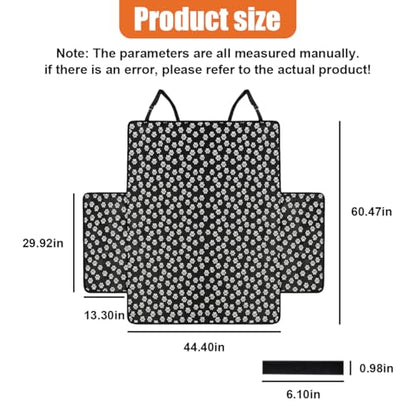 SUV Cargo Liner for Dogs, Heavy Duty Waterproof Oxford Cloth Pet Trunk Protector Mat, Non-Slip Washable Dog Cargo Cover, Universal Vehicle Pet Travel Accessories for Cars/Trucks(Paw) - size: Paw